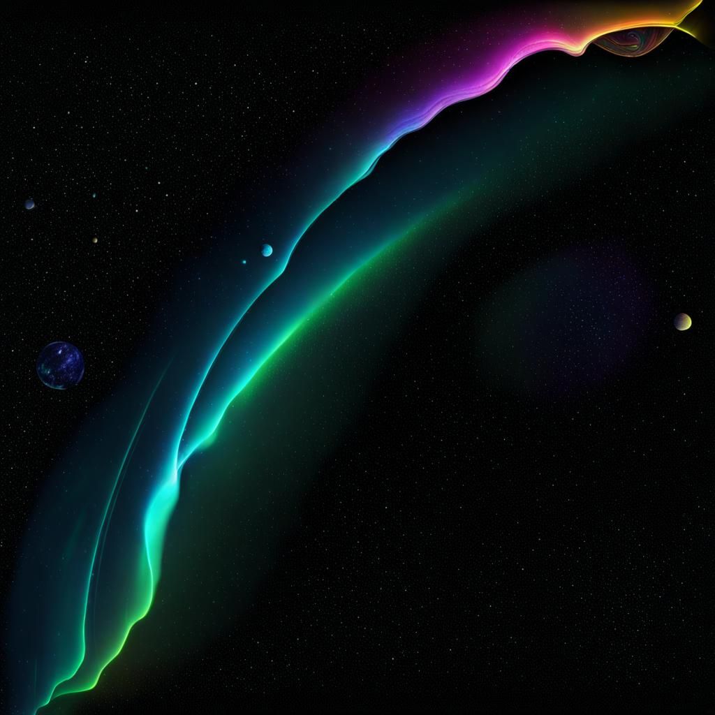 Vibrant Planets Align with Aurora Borealis