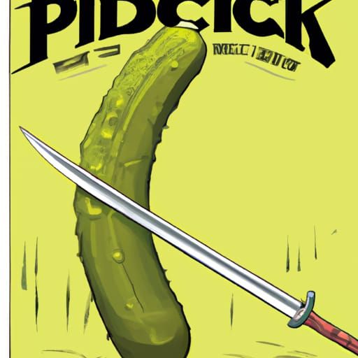 Pickle Sword in Comic Book Style