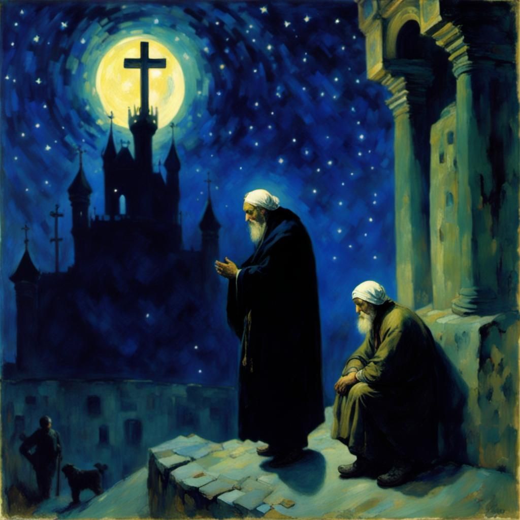 Dark Castle Under Night Sky: A Haunting Masterpiece