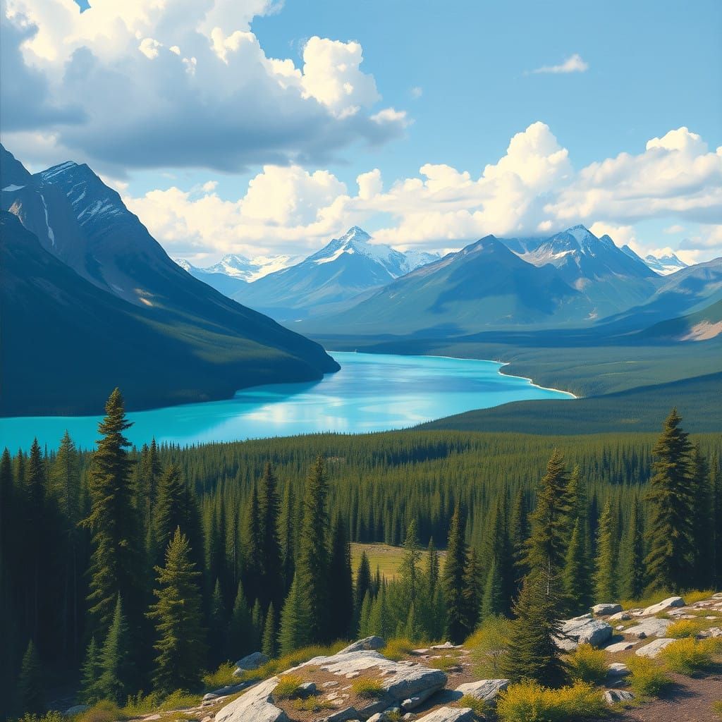 Turquoise Wilderness of the Canadian Rockies