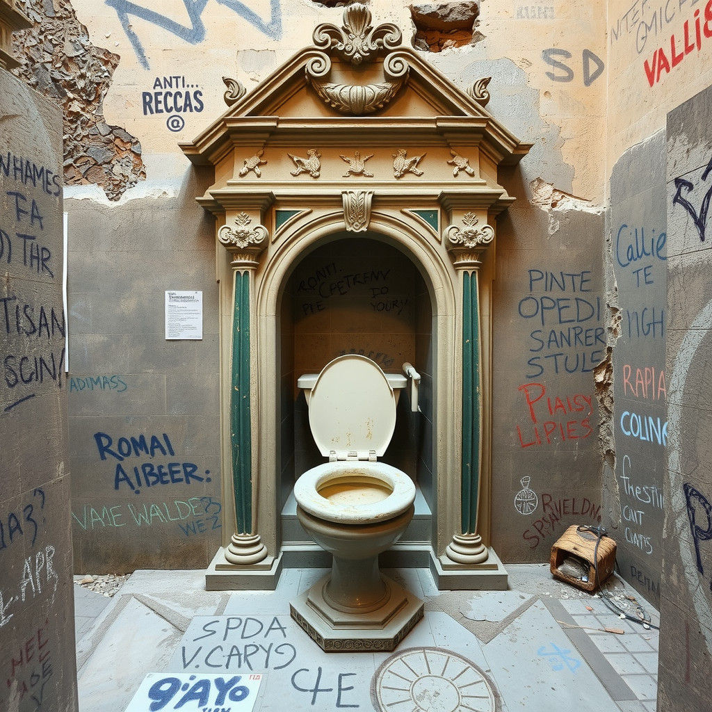 Ancient Roman Public Toilet