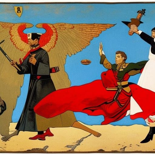 Lenin Rides a Turkey in Apocalyptic Comic Art