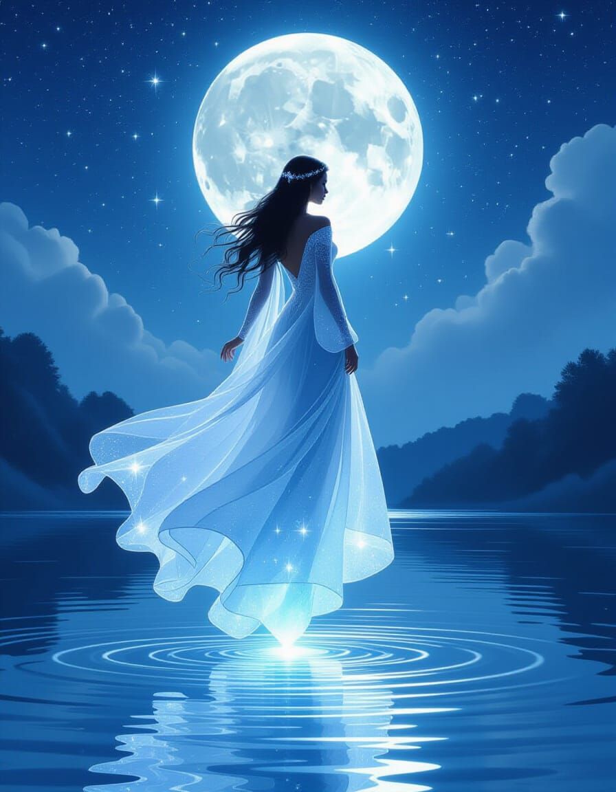 Ethereal Moonlight Gown Celestial Being
