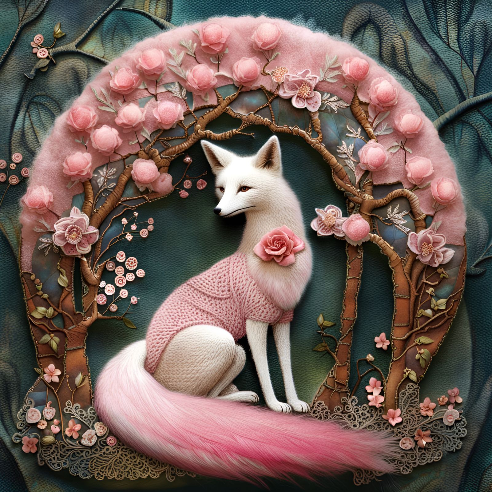Cherry blossom fox #1