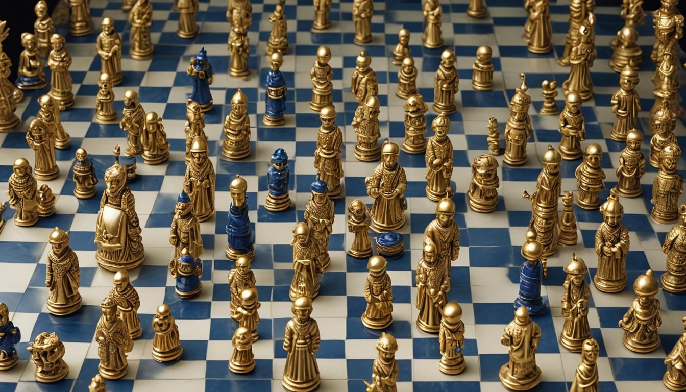 Anthropomorphic Chess Set in Junji Ito Style