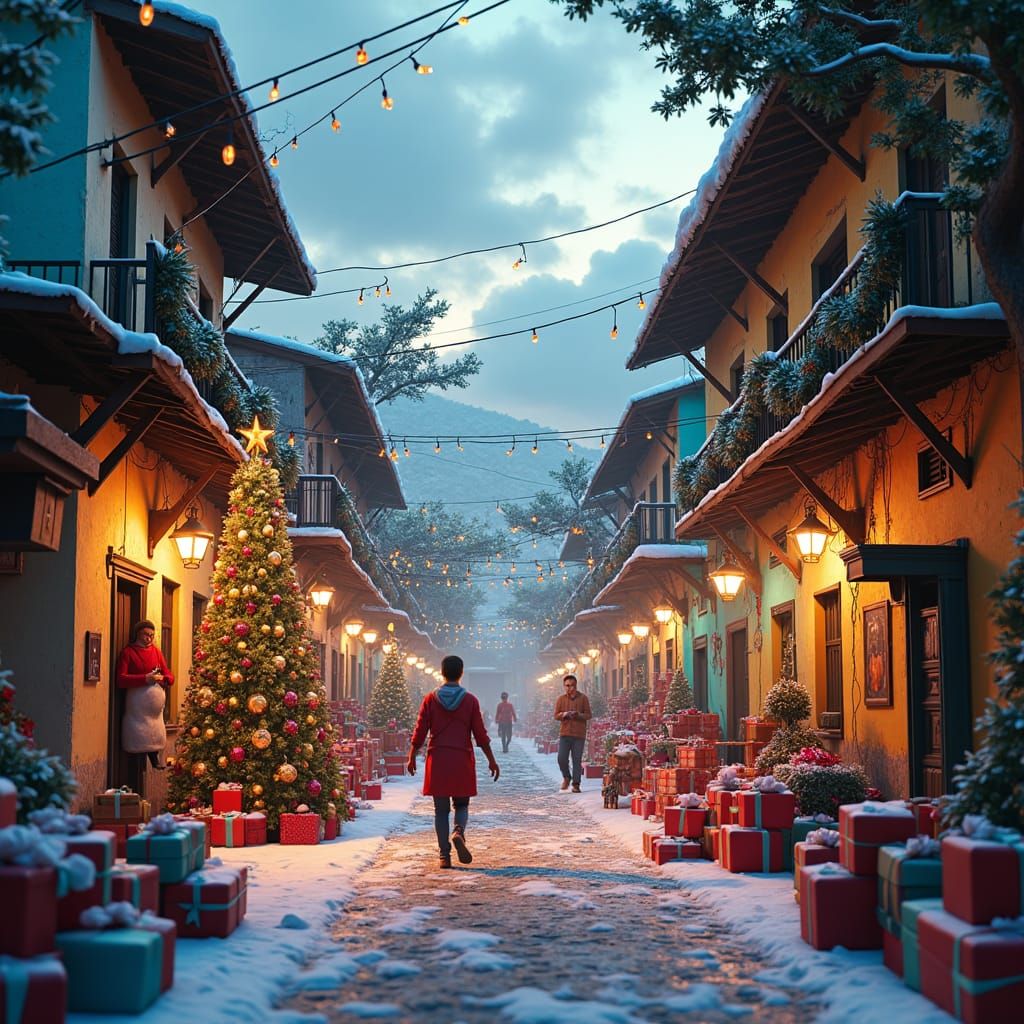 Festive Christmas in Rio Favela: A Vibrant Celebration