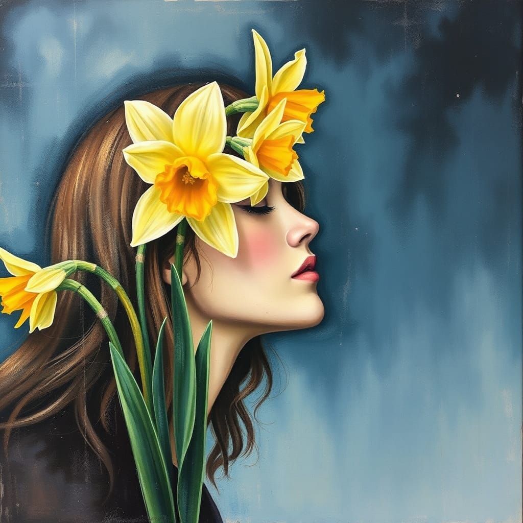 Emotional Gouache Painting with Thick Brush Strokes