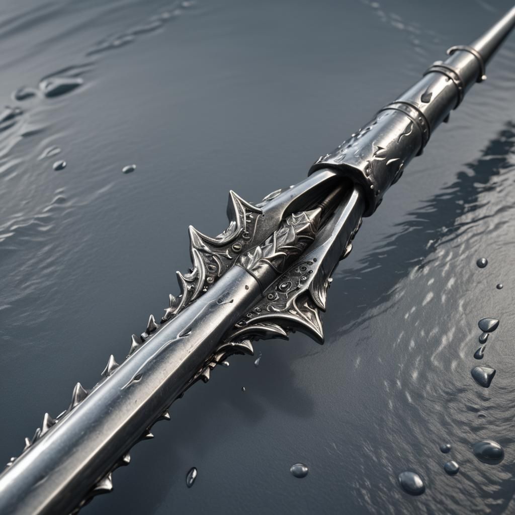 Detailed Harpoon Tip in Fantasy Concept Art