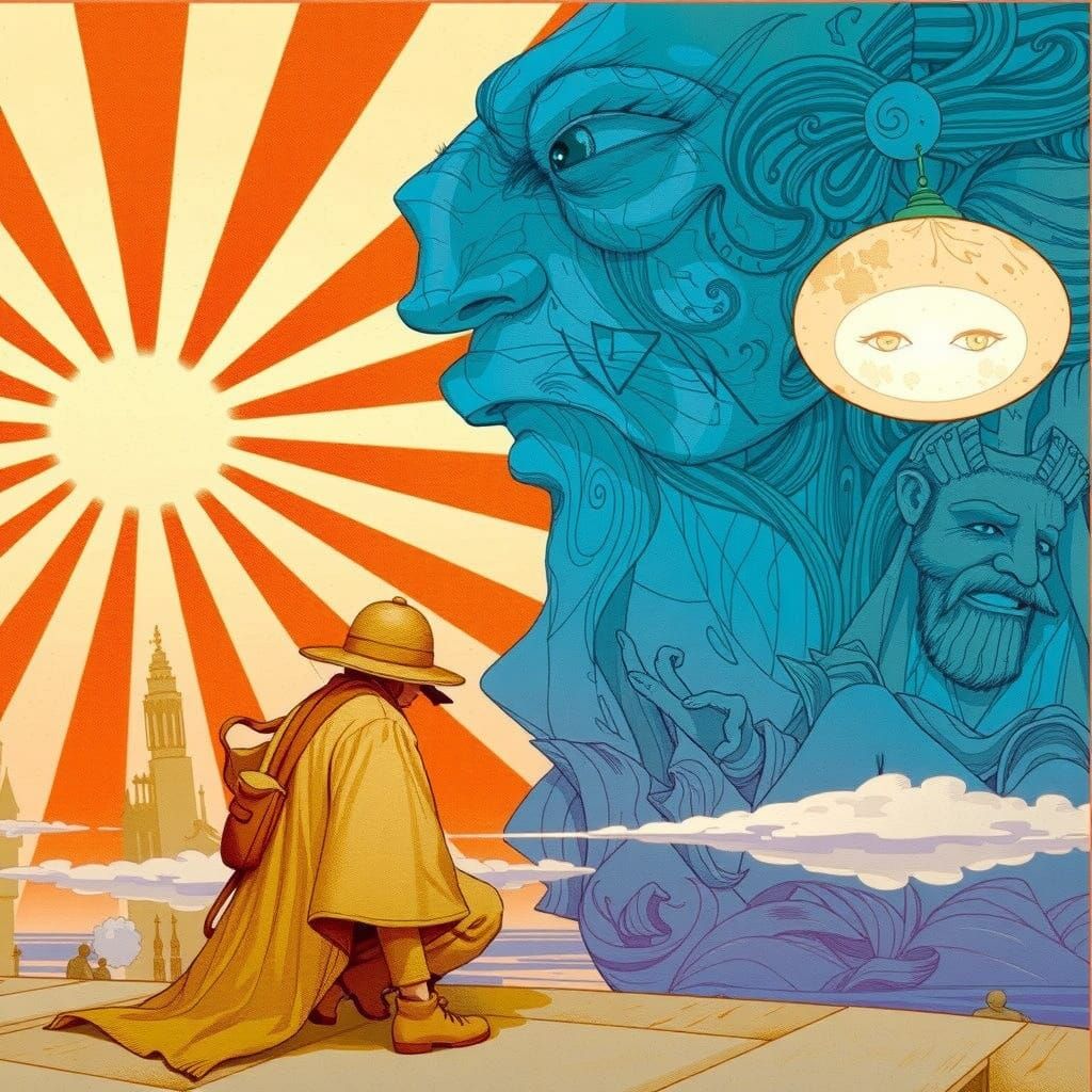 Mysterious Polar Landscapes in Whimsical Illustration Style