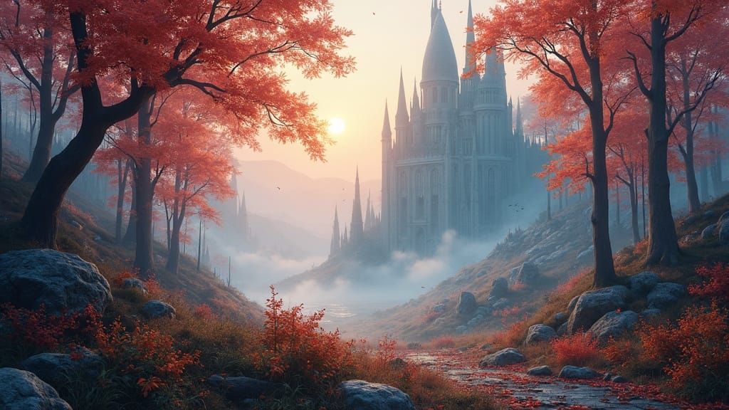 Dreamy Mythological Landscape Matte Painting