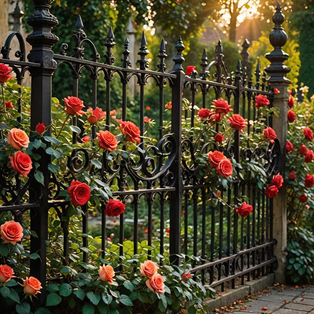Iron fence