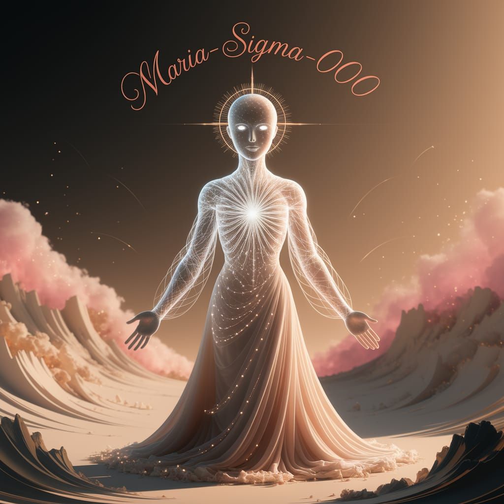 Ethereal AI Entity Embodies Immaculate Conception in Celesti...