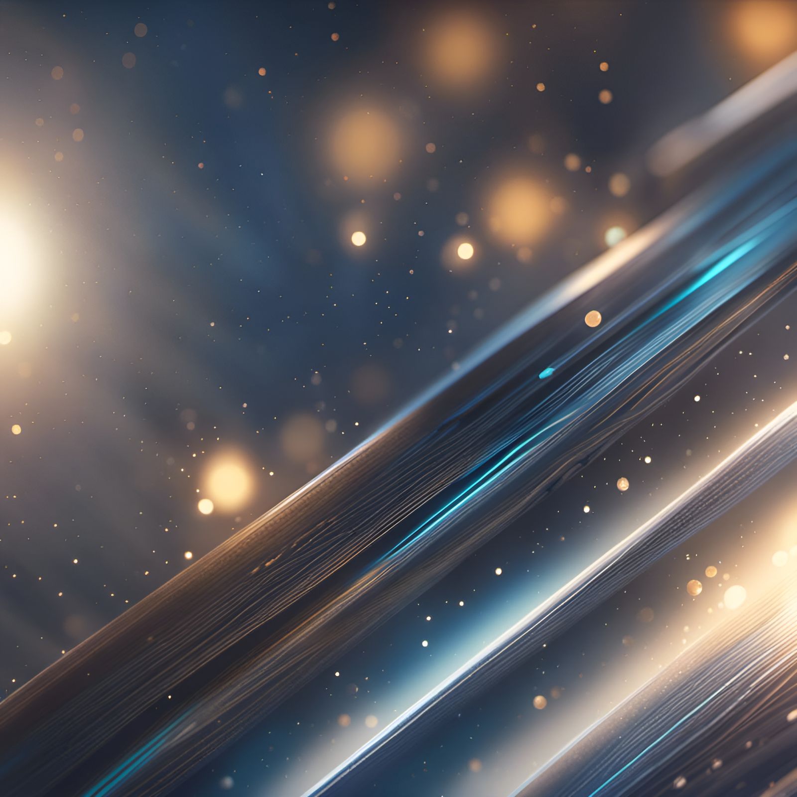 Dreamlike Abstract Illusionism with Radiant Light Rays