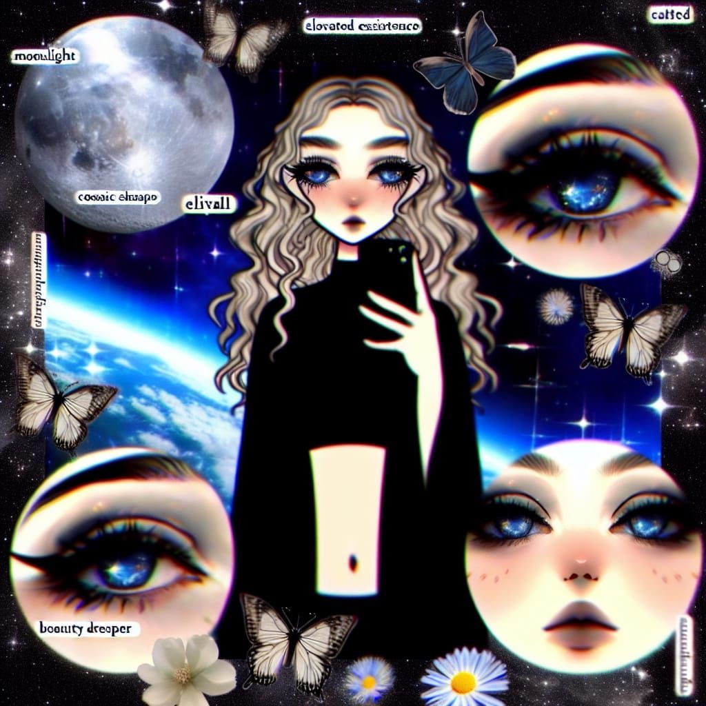 Moonlit Moth Dream of Autumnal Transformation