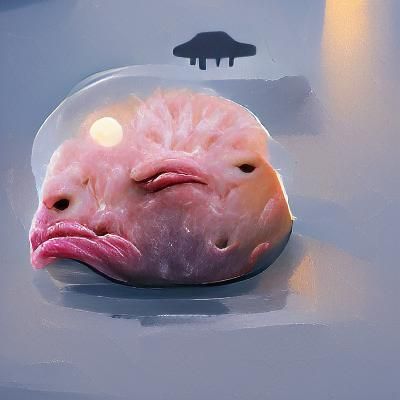 Blobfish in Deep-Sea Habitat
