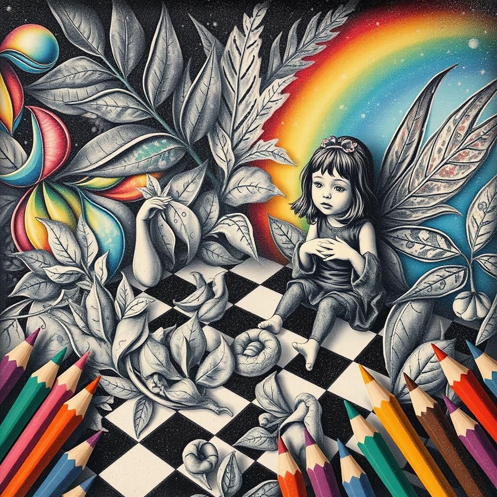 Ethereal Foliage: A Dreamlike Black and White Photogram