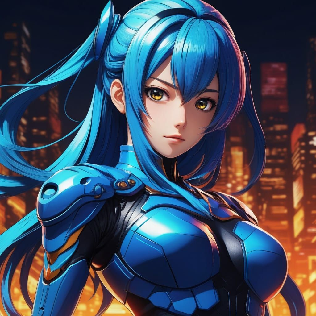 Breathtaking Manga-Inspired Artwork in Flat 2D Style