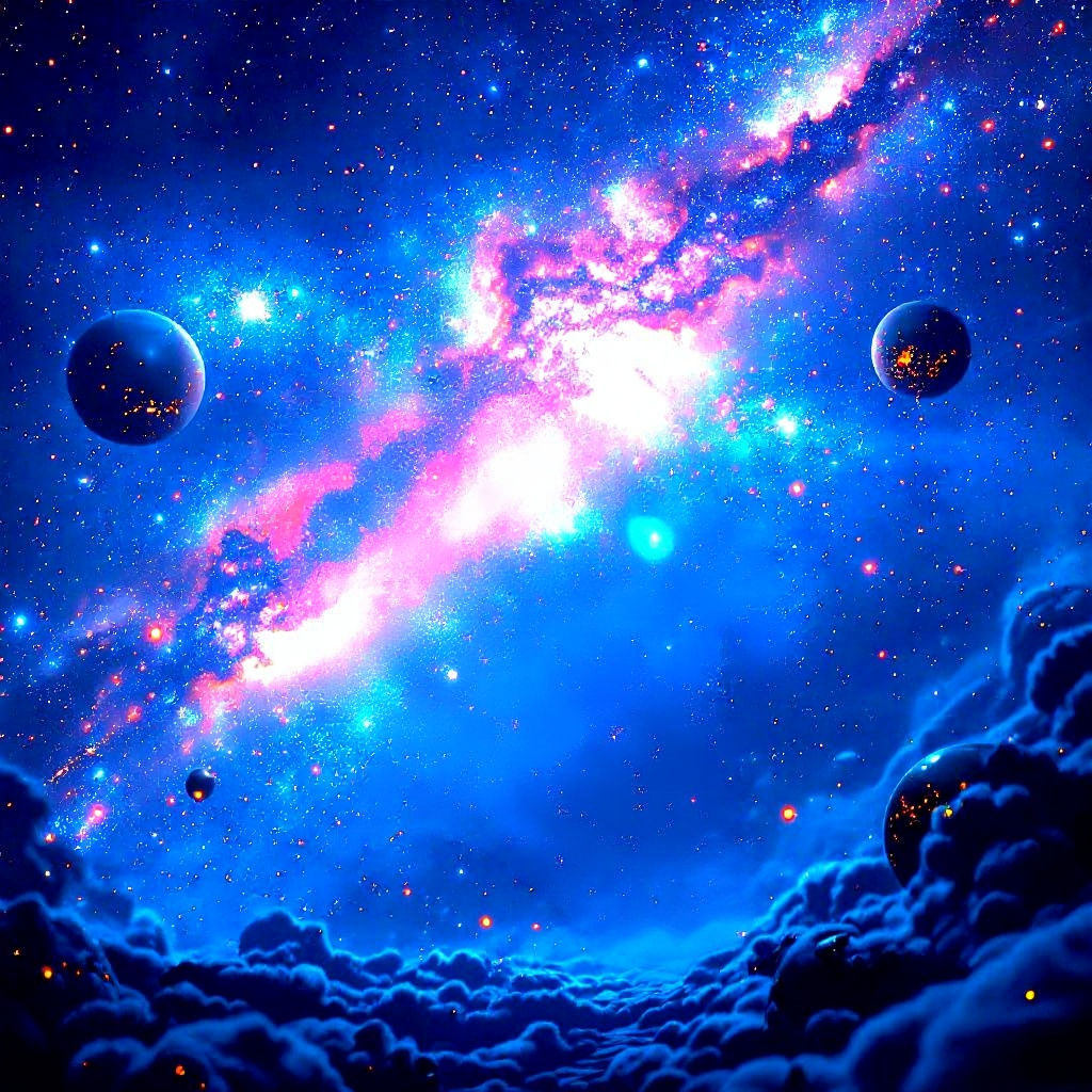 Epic Milky Way Galaxy Cinematic Film Still