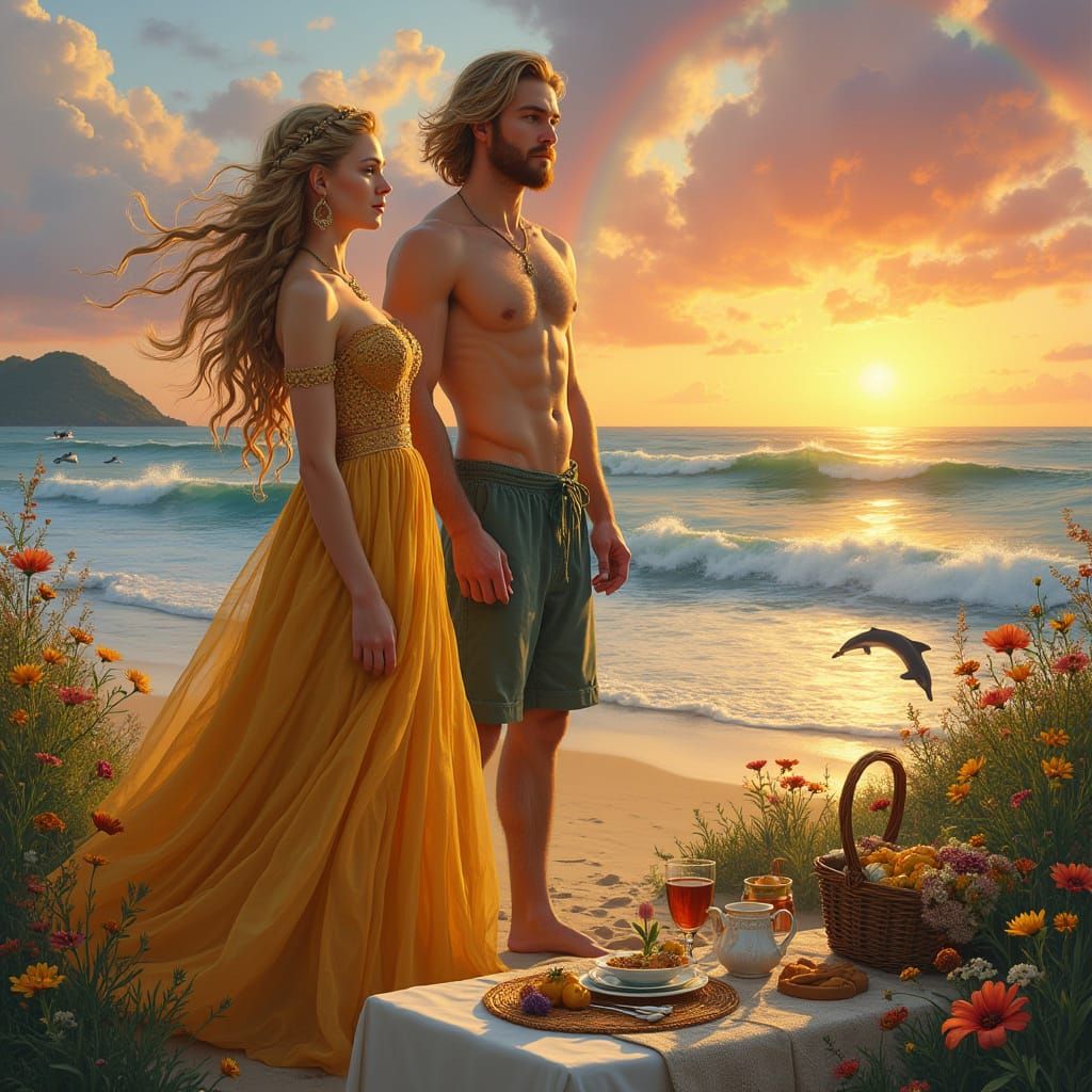 Celtic Princess Surrounded by Whimsy and Romance