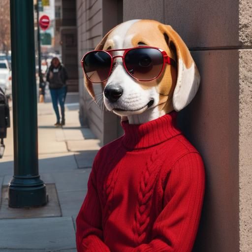 Snoopy as Joe Cool College Student