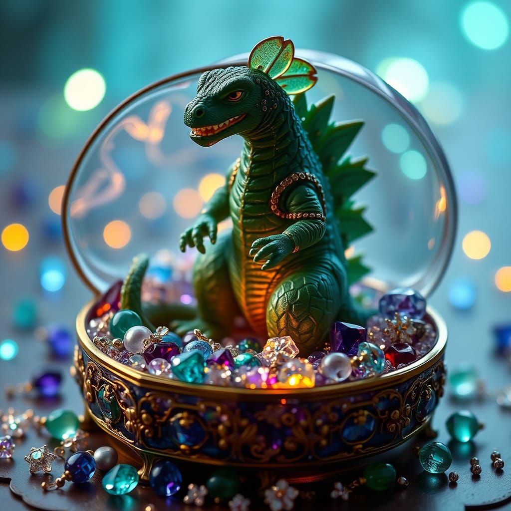 Miniature Green God of Jewels