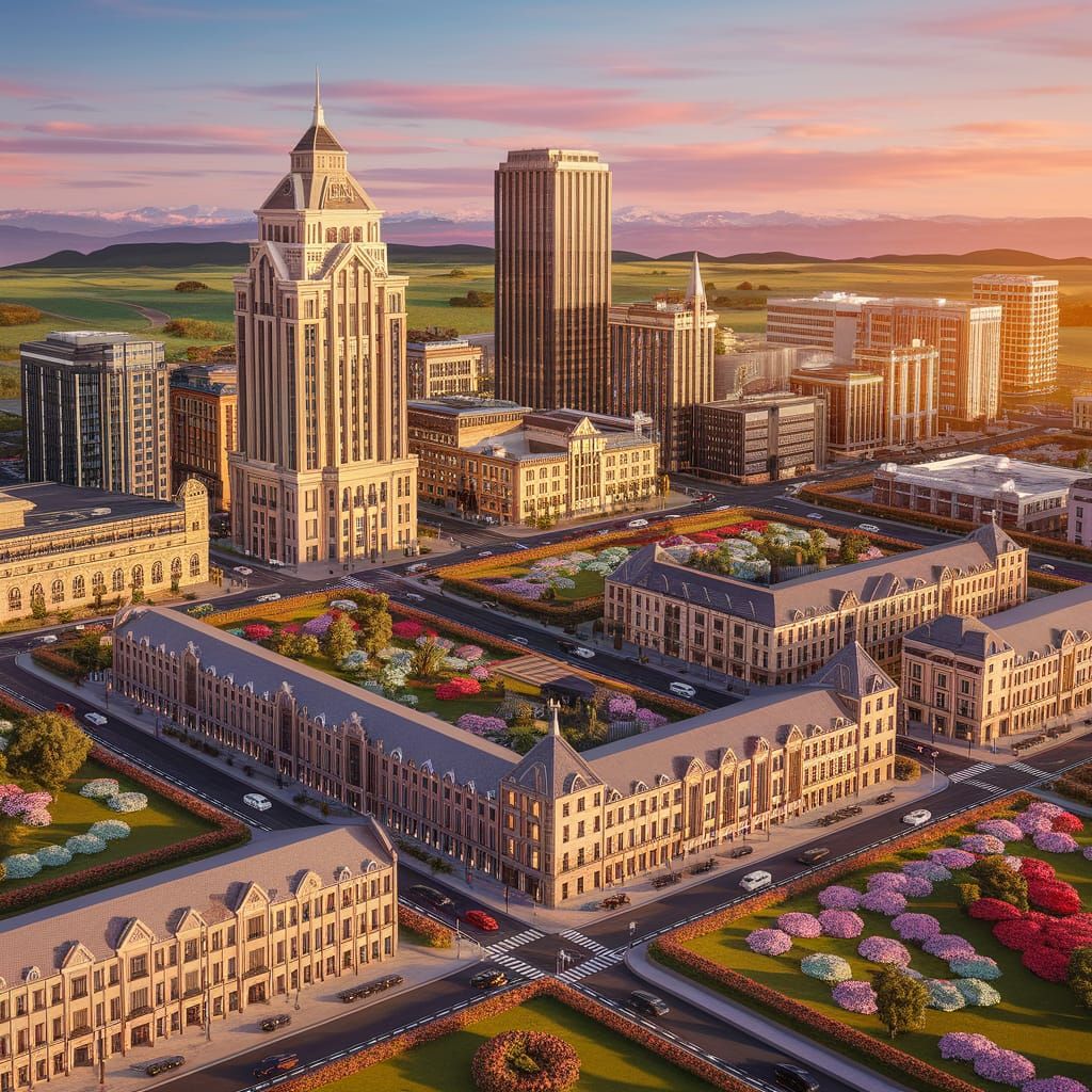 Christchurch, New Zealand: Isometric City Diorama