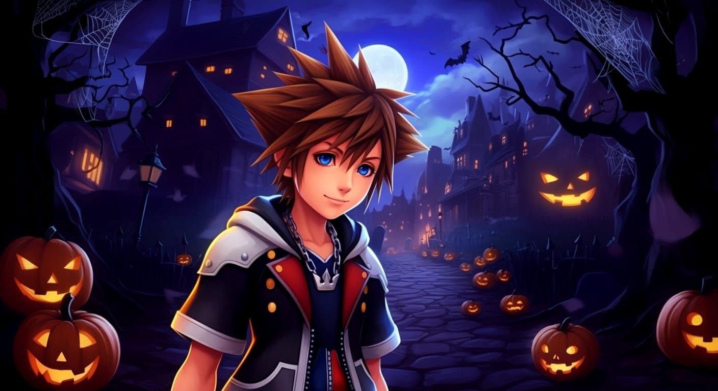 Halloween Kingdom Hearts Sora Funko Pop in Anime Style