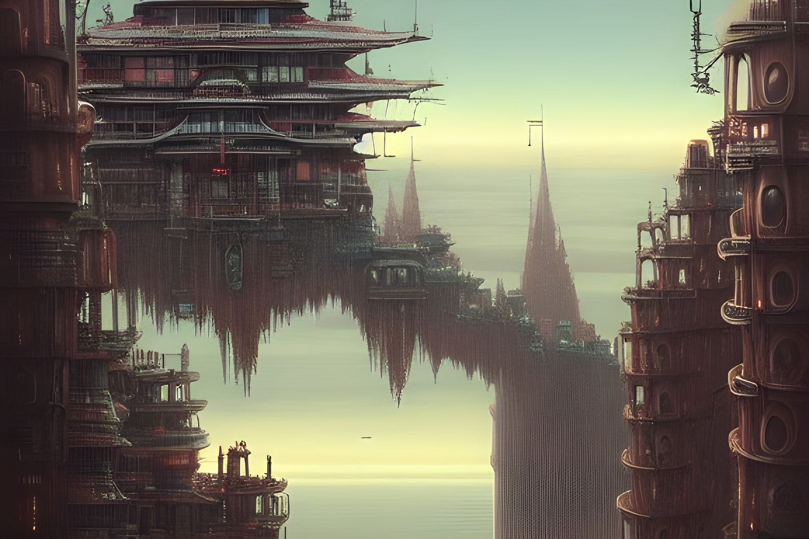 Biopunk Castle in the Sky: Dieselpunk Surrealism