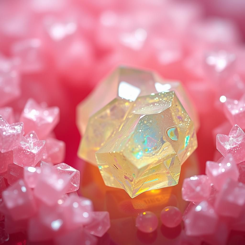 Vibrant Chinese Cotton Candy: A Sparkling Close-Up