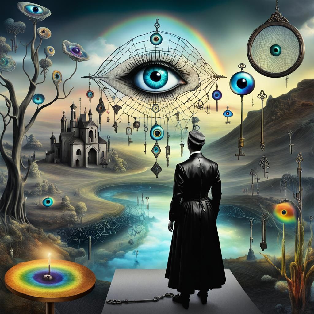 Fairy Godmother in Surrealist Dreamscape Digital Art