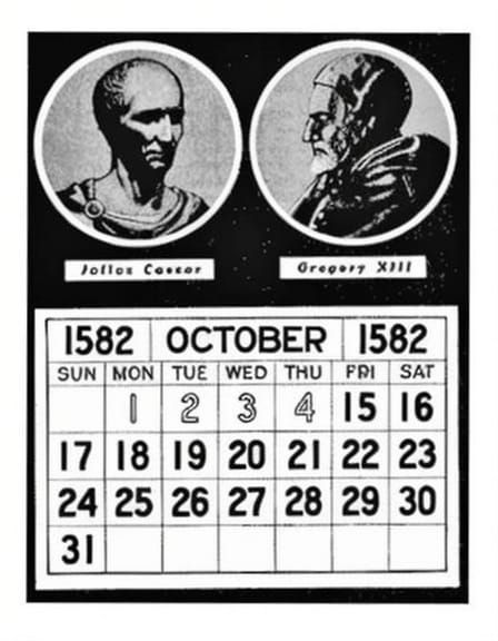 Historic 16th Century Calendar Depiction