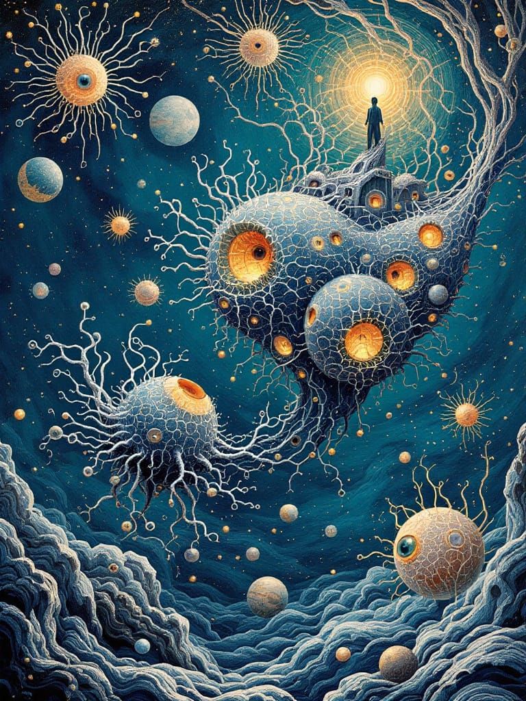 Dancing Neurons in Mothership: Precisionist Art