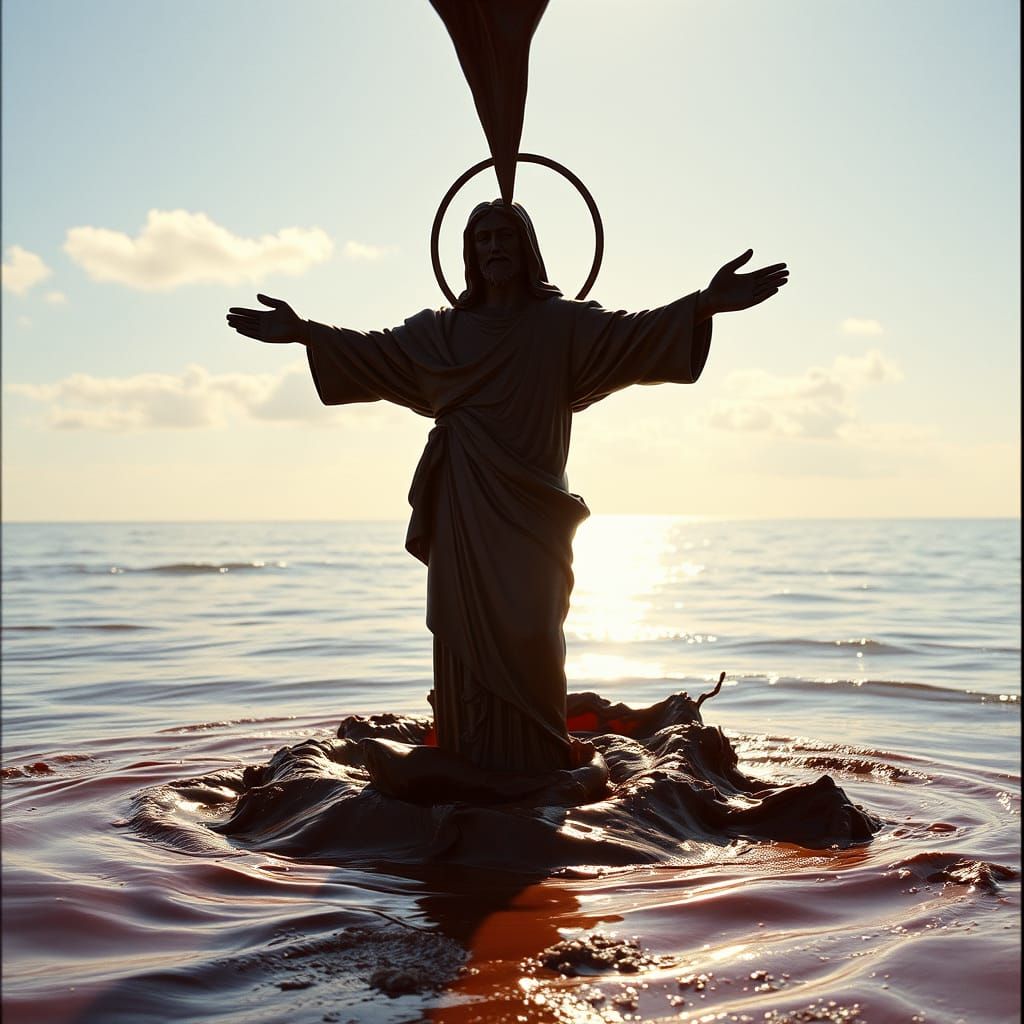 Chocolate Christ the Redeemer on Chocolate Ocean