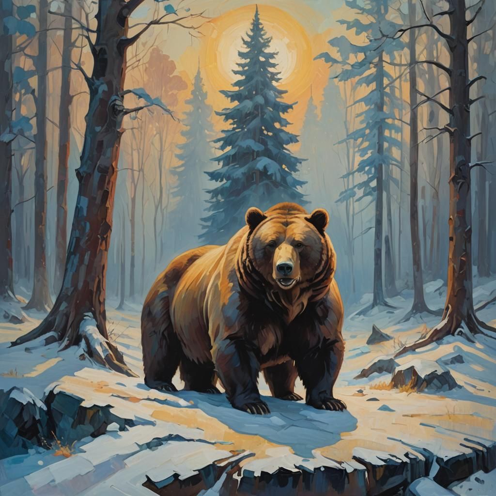 Fauvist Painting of Duskana on Winter Solstice Altar