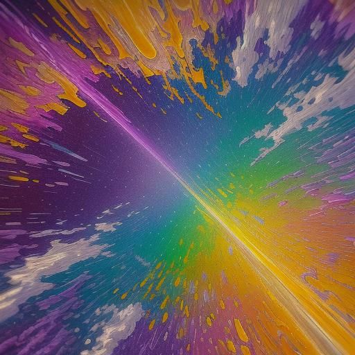 Radiant Poetry Scroll in Neo-Impressionistic Style