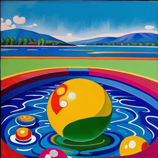 Water Ball. Fauvism