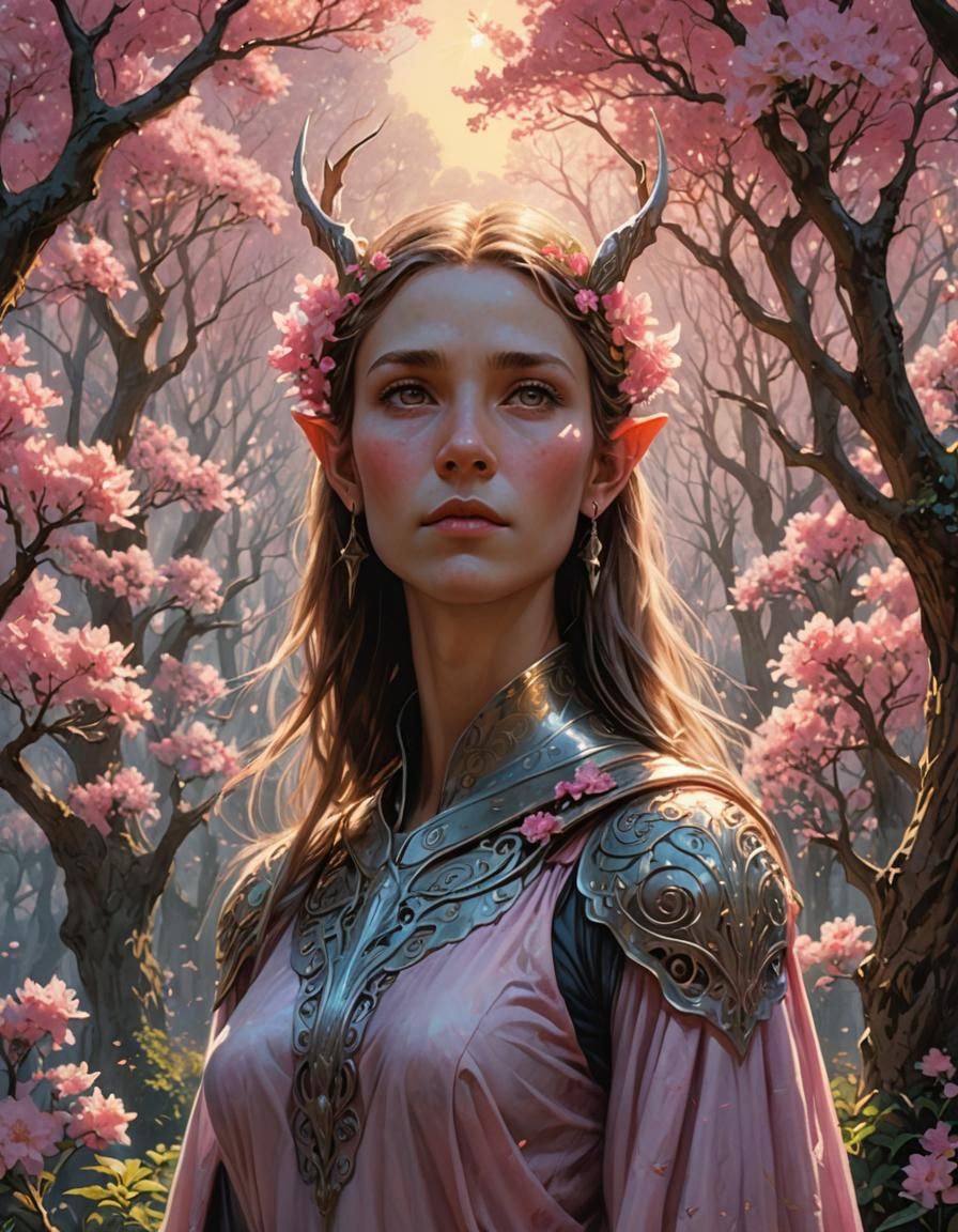 Ethereal Elf Portrait in Fantasy Art Style