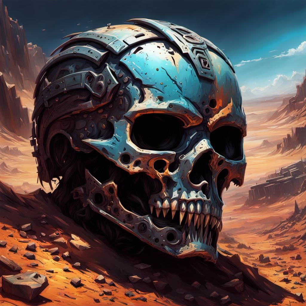 Hyperrealistic Desolate Wasteland Concept Art