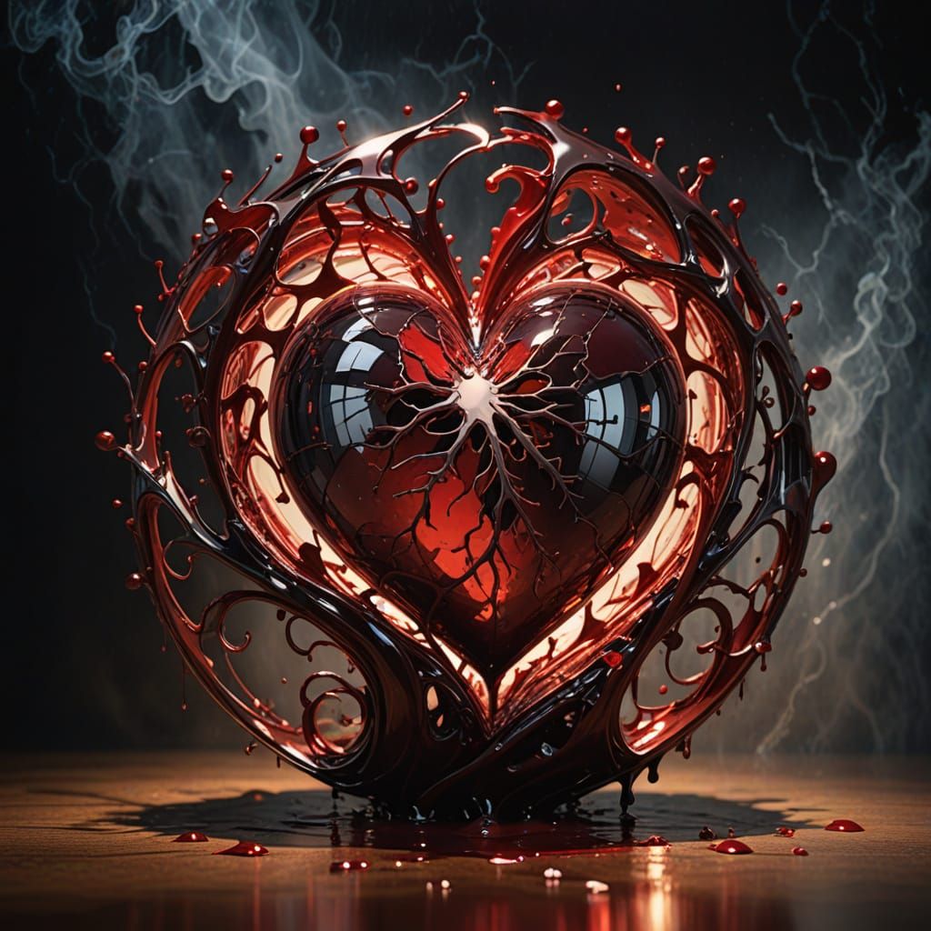 Cracked Heart: Pain Giving Birth to Beauty