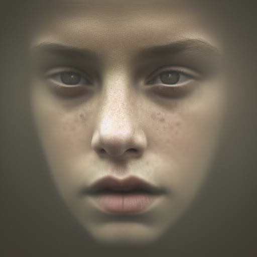 Intense Portrait in Hyperrealistic Style