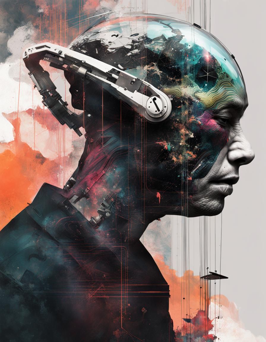 Glitchcore Space Lizards Double Exposure