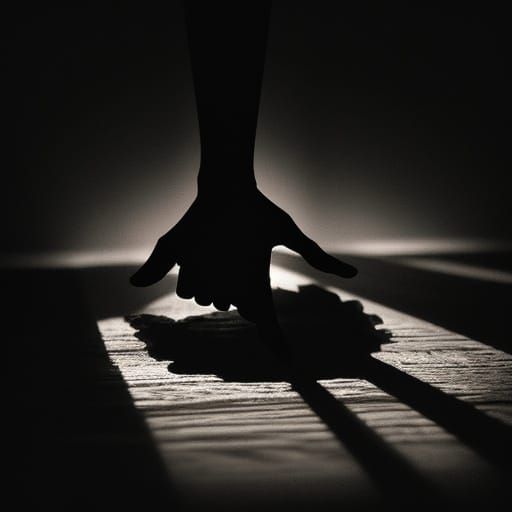 Film Noir Root Worker Performing Hoodoo Ritual