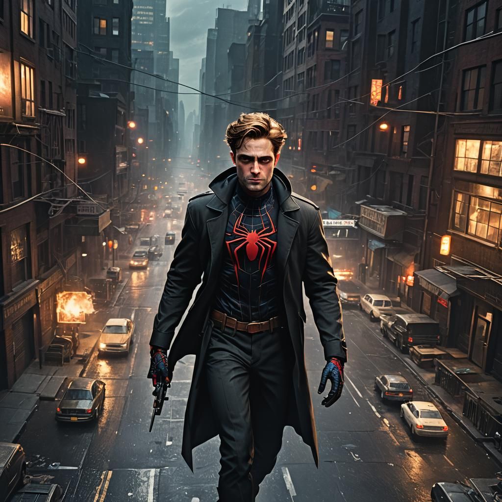 Spiderman Noir Detailed Matte Painting