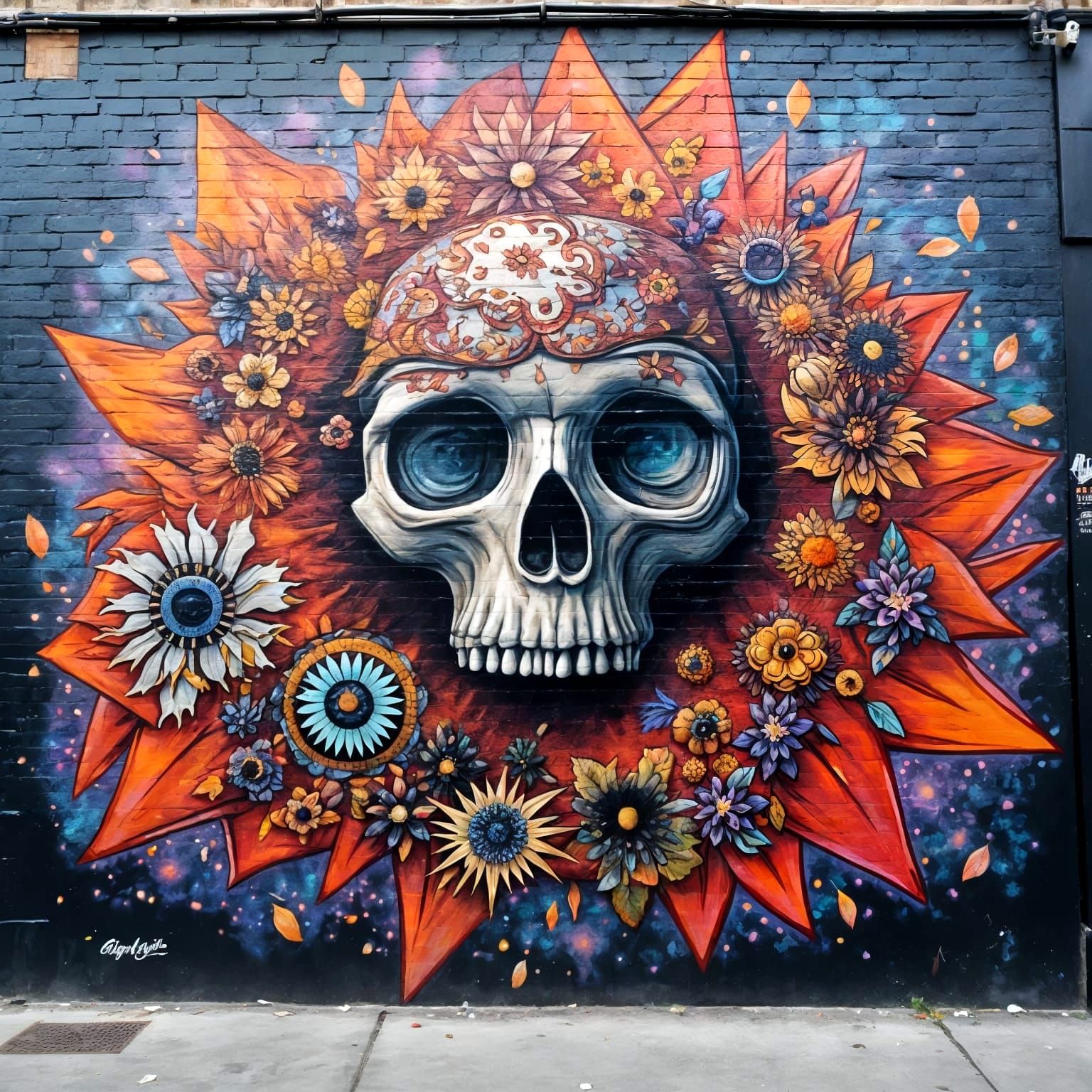 Photorealistic Spray Paint Street Art Mural