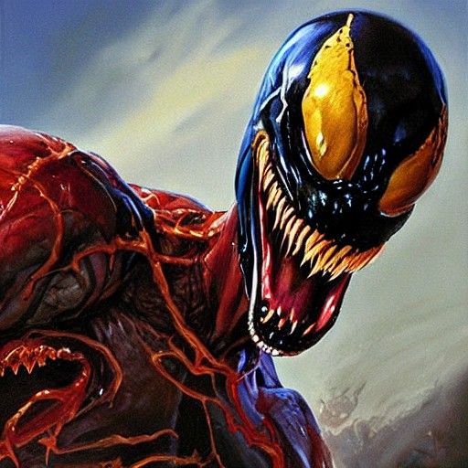 Venom as Oil Painting