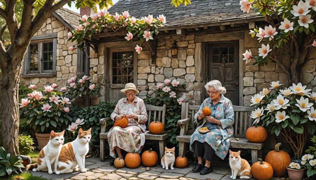 Knitting Pumpkins