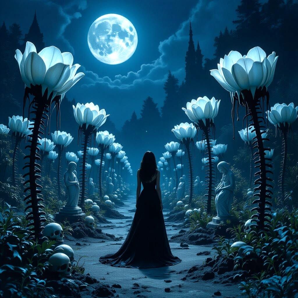 Grotesque Moonlit Garden of Teeth and Tears