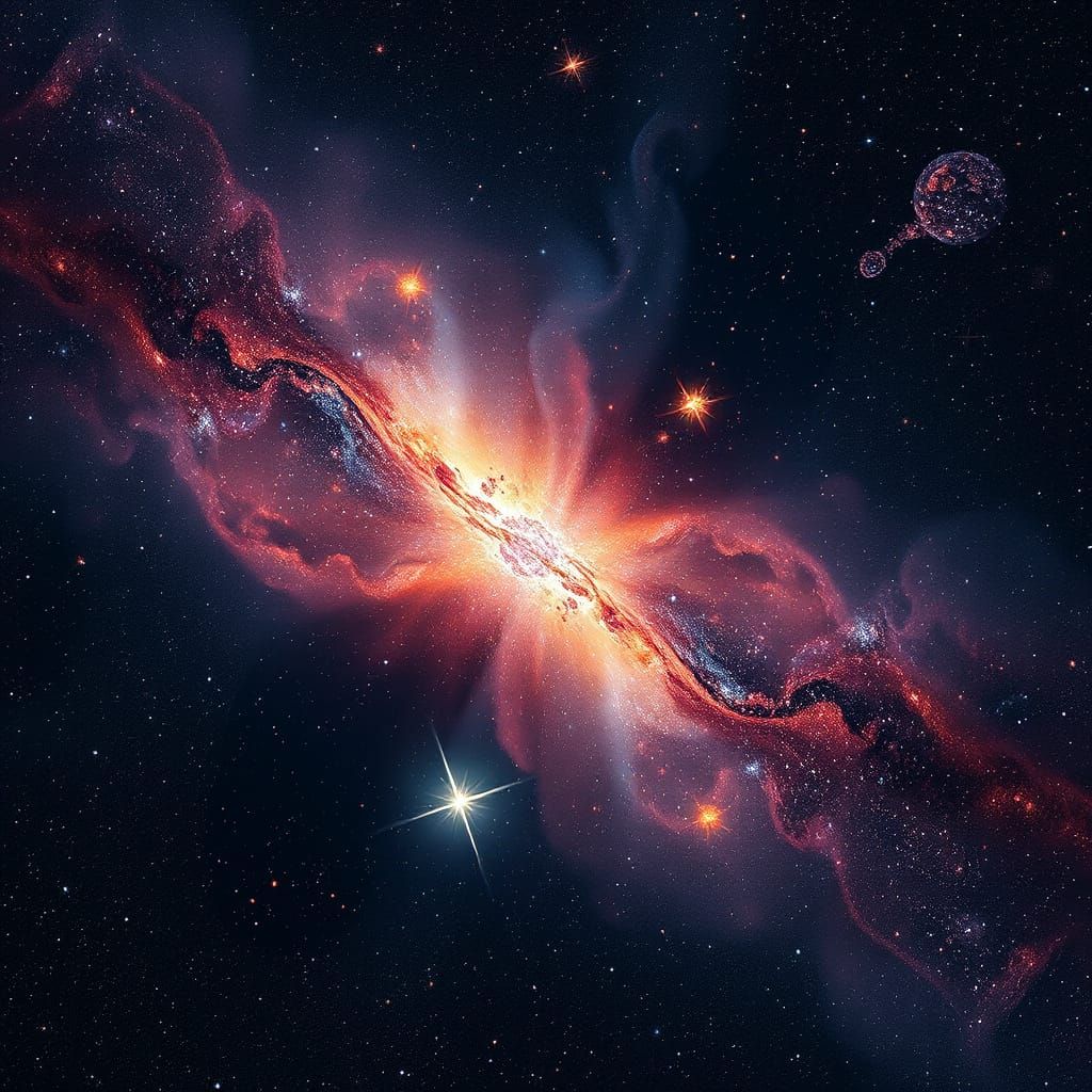 Cosmic Pointillist Masterpiece: Birth of a Star Cluster