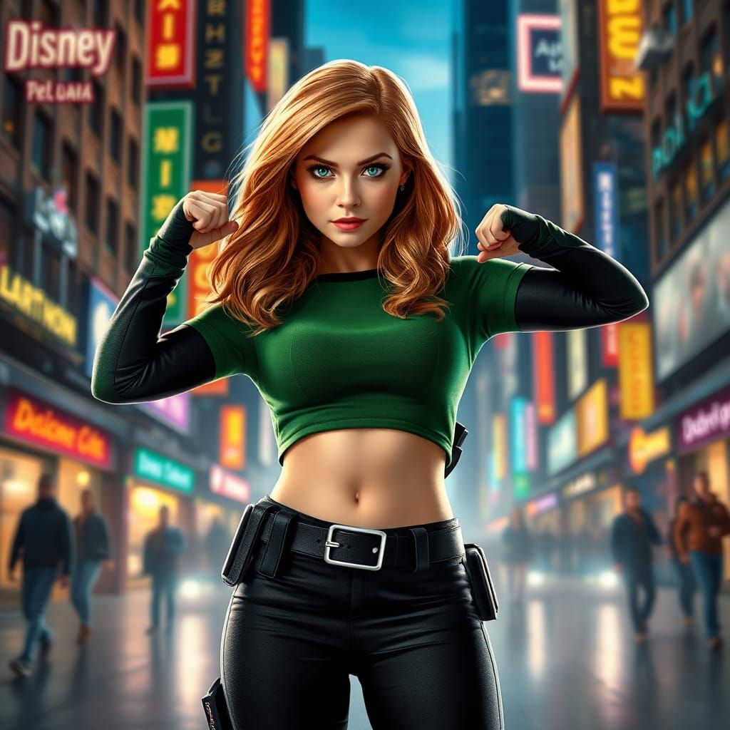 Kim Possible as Photorealistic Digital Art