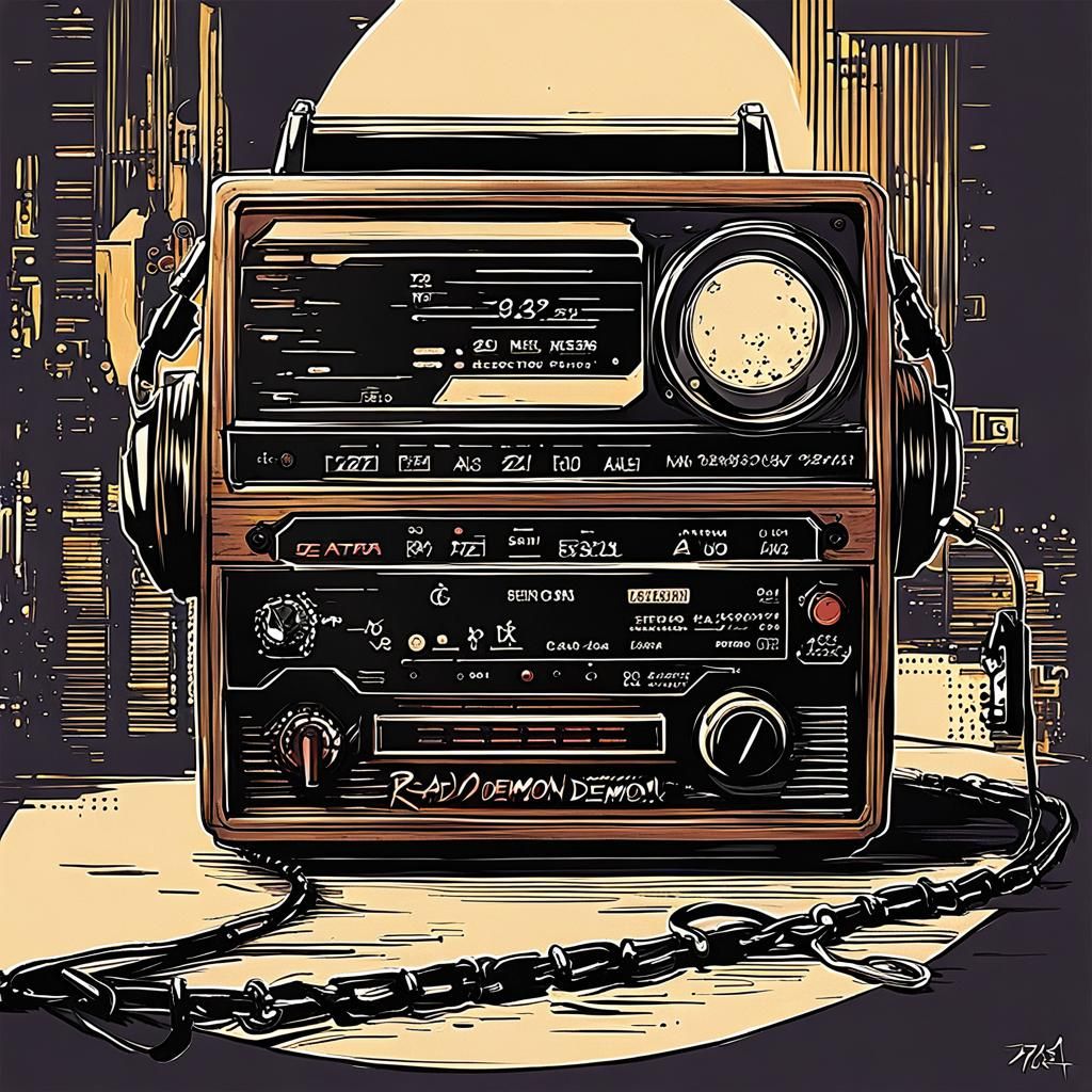 Radio Demon Anime Art: Japanese Manga Style